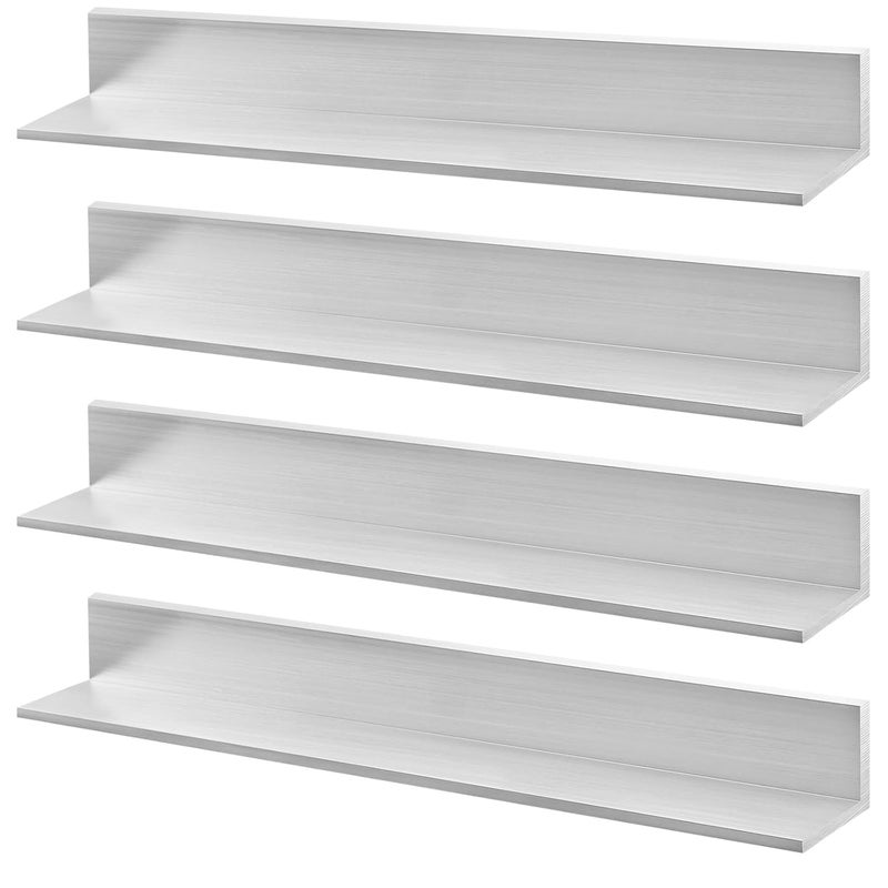 EcoBrisa Aluminum Angle 6061 T6511 Mill Stock for DIY Projects Industrial Building Construction More Durable and Can Be Cut to Fit (1" x 1" x 1/4" 4Pcs) - Image 1
